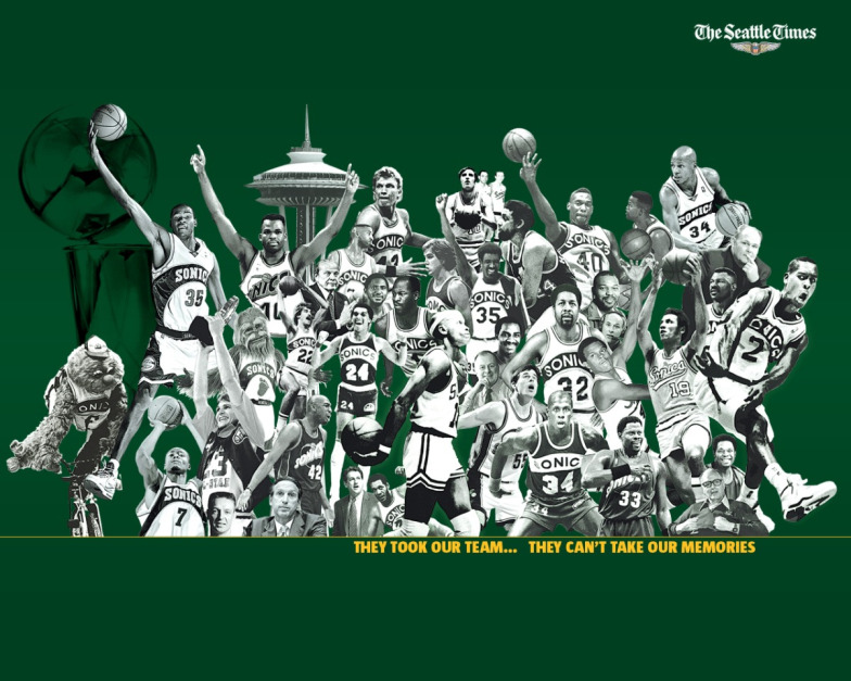 The Seattle Supersonics 🏀  Nba, Basketball wallpaper, Nba wallpapers